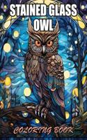Stained Glass Owl Coloring Book