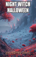 Night Witch Halloween Coloring Book