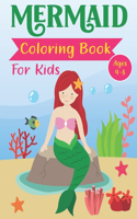 Mermaid Coloring Book for Kids Ages 4-8