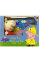 Peppa Pigs Book And Toy Gift Set (Fire Engine)