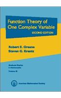 Function Theory of One Complex Variable: (No.40 Graduate Studies in Mathematics)
