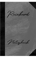 Reinhard Notizbuch: Kariertes Notizbuch mit 5x5 Karomuster für deinen Vornamen