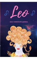 Leo Daily Horoscope Journal: Prompted Astrological Fill In Notebook: Makes a Great Gift for Any Man or Woman That Loves Astrology, Sacred Geometry, or Just Loves Zodiac Studies.