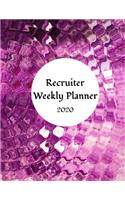 Recruiter Weekly Planner: 2020 Human Resource Weekly Organizer