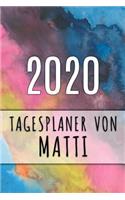 2020 Tagesplaner von Matti