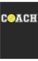 Coach Tennis Training Journal - Gift for Tennis Coach - Tennis Coach Notebook - Tennis Diary