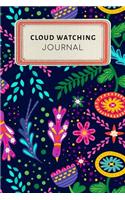 Cloud Watching Journal: Cute Floral Dotted Grid Bullet Journal Notebook - 100 Pages 6 X 9 Inches Log Book