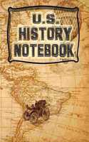 Us History Notebook: 120 Pages, Blank Journal Notebook to Write in with College Ruled Lined Paper, Ideal History Student Gift