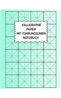 Kalligraphie Papier Mit Führungslinien Notizbuch: Chinesisches Schreibbuch für Kinder, Rasterlinien für Studien und Kalligraphie Blumen Cover