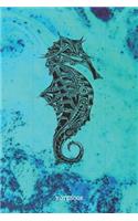 Notebook: Funny and Beautiful Seahorse Planner / Organizer / Lined Notebook (6 x 9)