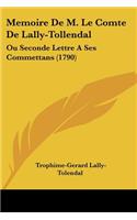 Memoire de M. Le Comte de Lally-Tollendal