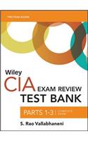 Wiley CIA Exam Review Test Bank 2019: Complete Set (2-year access)