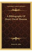 Bibliography of Henry David Thoreau