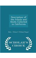 Description of the Fossils and Shells Collected in California - Scholar's Choice Edition