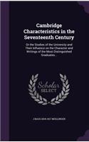 Cambridge Characteristics in the Seventeenth Century