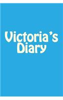 Victoria's Diary: A 6 x 9 Blank Notebook(Journal, Notebooks)