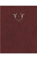 Monogram "1" Grid Sketchbook: (27 Monogram Red 150 Grid-Sketch)