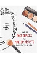 Masculine Face Charts for Makeup Artists - Plan. Practice. Record.