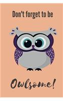 Don't Forget To Be Owlsome