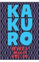Kakuro Level 3: Hard! Vol. 38: Play Kakuro 16x16 Grid Hard Level Number Based Crossword Puzzle Popular Travel Vacation Games Japanese Mathematical Logic Similar to 