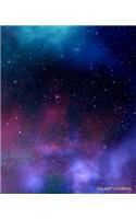 Galaxy Journal: Purple Star Sytems in Outer Space - Journal for Girls and Boys, Kids, School, Students and Teachers - 7.5 x 9.25, 100 Blank Lined Pages