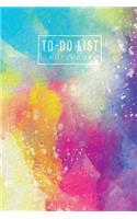 To Do List Notebook: Colorful Watercolor Cover - Daily To Do Organizer - Work Day Schedule Appointment Notebook - Minimalist Planner - Checklist Productivity Journal - A(6 Undated Daily To-Do Planner Notepad)