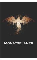 Monatsplaner: Monatsplaner, Termin-Kalender - Geschenk-Idee für Adler Fans - A5 - 120 Seiten