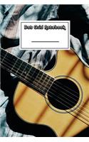 Dot Grid Notebook: Acoustic Guitar in the Sun Notebook - Beautiful 100-Page Dotted Bullet Work Book to Write in - Stylish 6 X 9 Dot Journal (Music Notebooks)