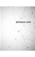 Notebook Lined: Network Ai block chain and big data background: Notebook Journal Diary, 120 pages, 8" x 10"