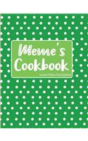 Meme's Cookbook Green Polka Dot Edition