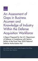 Assessment of Gaps in Business Acumen and Knowledge of Industry Within the Defense Acquisition Workforce