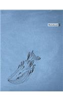 Notebook: Bimumonji's Whale Lined Notebook - Large (8.5 x 11 inches) - 110 Pages (notebooks and journals 8.5 x 11, notebooks for girls, journals to write in, (1 Whale Notebooks)