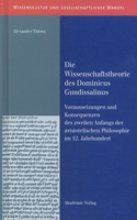 Wissenschaftstheorie des Dominicus Gundissalinus