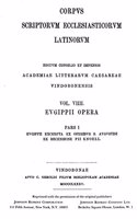 Eugipii Opera. Pars I