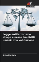 Legge antiterrorismo etiope e nesso tra diritti umani
