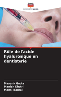 Rôle de l'acide hyaluronique en dentisterie