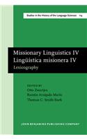 Missionary Linguistics IV / Linguistica misionera IV