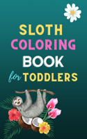 Sloth coloring book for toddlers