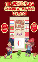 The World Flags Coloring Activity Book Asia Edition