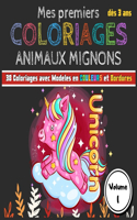 Mes premiers Coloriages Animaux Mignons - Volumes 1