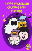 Happy Halloween - coloring book for kids ages 4-8