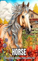 Horse Coloring Book for Adults
