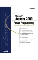 F. Scott Barker's Microsoft Access 2000 Power Programming [With *]