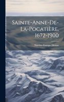 Sainte-Anne-De-La-Pocatière, 1672-1900