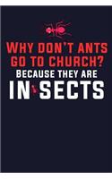 Why Don't Ants Go To Church? Because They Are Insects