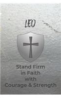 Leo Stand Firm in Faith with Courage & Strength