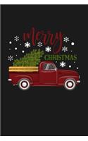 Merry Christmas: Vintage Red Truck Lined Diary Novelty Xmas Humor Gift Pocket Writing Journals Funny Stocking Stuffer Idea Family Memory Notebooks