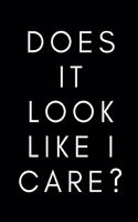 Does it look like I care?