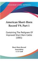 American Short-Horn Record V9, Part 1