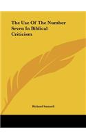 The Use of the Number Seven in Biblical Criticism